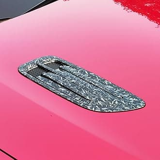 YOUTOOCAR Hood Intake Scoop Turbo Vent Covers Compatible with Kia Stinger 2017-2023 Accessories (Forged Black)