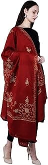 SWI WITH LABELWomen's Kashmiri Hand Embroidered Pure Wool Shawl