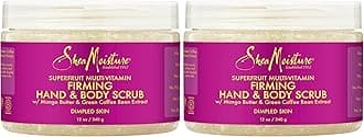 SheaMoisture Hand & Body Exfoliator SuperFruit Complex Exfoliating Scrub for Dry Skin with Shea Butter 12 oz (Pack of 2)