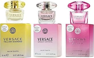 Versace Perfume Gift Set for Women – Mini Variety Gift Set Trio Collection – Absolu, Bright Crystal, Yellow Diamond | for Women, Mini, Variety, Trio Collection