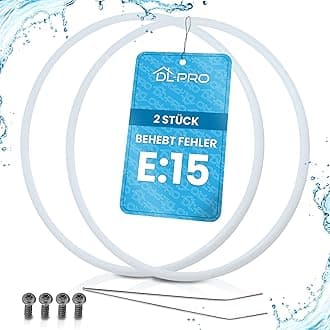 DL-pro 2 x Pump Pot Seal for Bosch Siemens Neff Constructa Dishwasher Diameter 182 mm Pump Pot Seal Kit 12005317 12005744 In case of errors E15