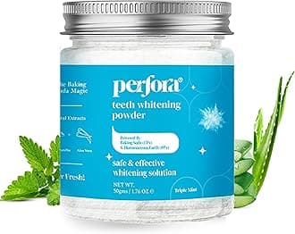 Perfora Teeth Whitening Powder Kit | Natural Remineralizing Tooth Powder Product | Enamel Safe & Effective Teeth Whitener | Stain Removal Formula for Long Lasting Freshness 1.76 oz (Triple Mint)