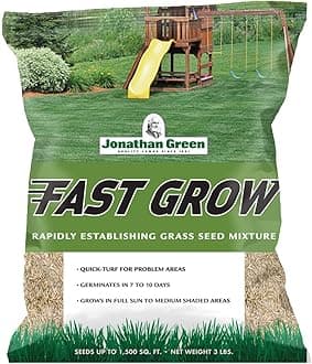 Jonathan Green (10820) Fast Grow Grass Seed - Cool Season Lawn Seed (3 lb)