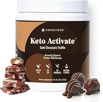 - Dark Chocolate Truffle Exogenous Ketones Drink: Pure Keto Shake Powder with Chocolate Ketones | Jumpstart Ketosis & Boost Energy with Natural Ketones Supplements by Konscious Keto
