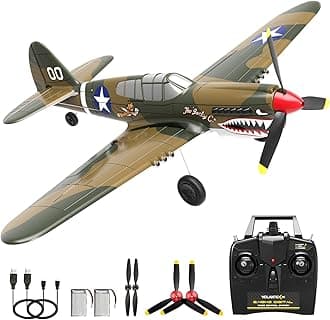 RC Plane 4 Channel Remote Control Airplane, Ready to Fly RC Airplane with Xpilot Stabilization System and One Key Aerobatic for Beginners Adult