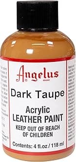 Angelus Acrylic Leather Paint, 4 Fl Oz (Pack of 1), Dark Taupe