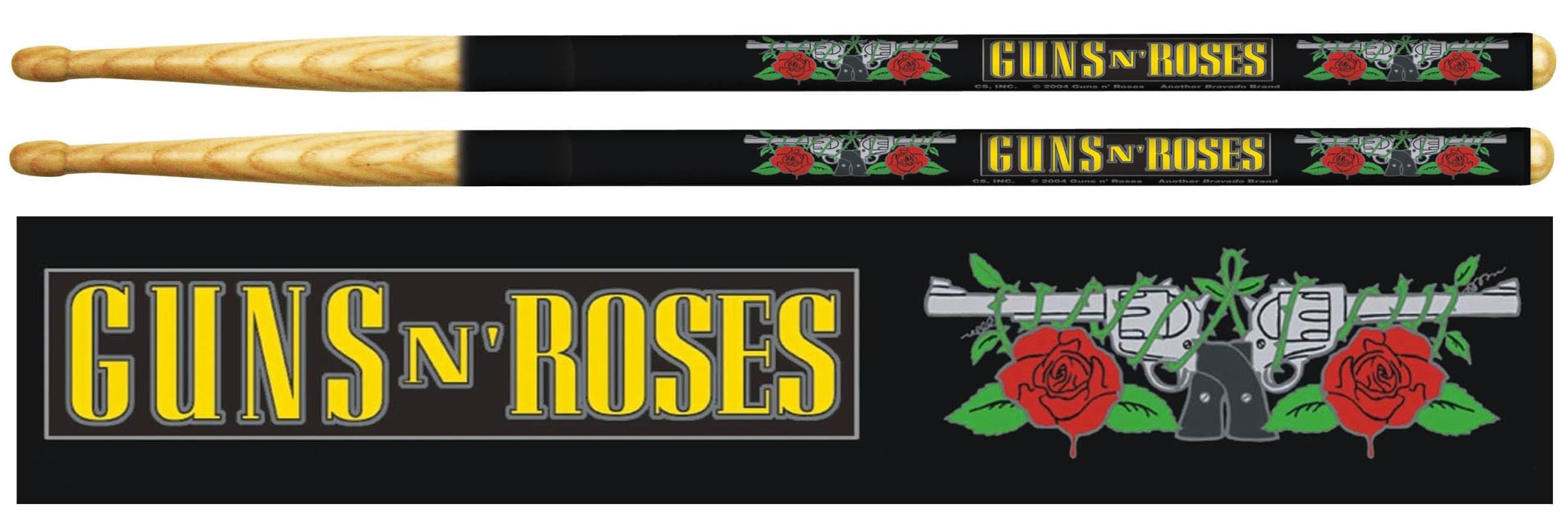 Guns and Roses Rock Drum Sticks