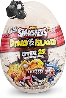 Smashers Dino Island Surprise Mega Egg, T-Rex, Dinosaur Collectible Toy, Explorer's Kit, Dinosaur Slime (T-Rex)
