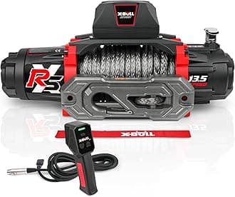 X-BULL Winch-13500 lb. Load Capacity Electric Winch -12V DC Power for Towing Truck Off Road, 2 in 1 Wireless Remote,13500 XRS Series