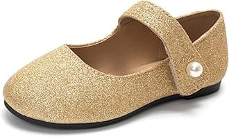FUNKYMONKEYToddler/Little Girl Mary Jane Dress Shoes Casual Slip on Ballet Flat