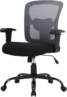 BestOfficeBig and Tall Office Chair 500lbs Desk Chair Mesh Computer Chair with Lumbar Support Wide Seat Adjust Arms Rolling Swivel High Back Task Executive Ergonomic Chair for Home Office (Grey)