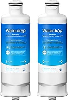 Waterdrop DA97-17376B Refrigerator Water Filter, Compatible with Samsung® HAF-Qin/EXP, DA97-17376B, HAF-Qin, DA97-08006C, Pack of 2