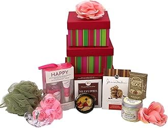 Gift Basket Village: With a Cherry on Top - Sweet Treats & Spa Products Tower