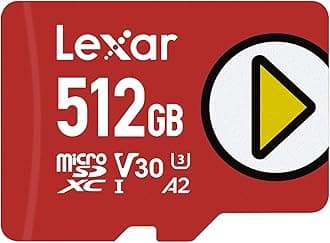 Lexar Play 512GB microSDXC UHS-I Card, Compatible with Nintendo Switch, Up to 150MB/s Read (LMSPLAY512G-BNNNU)