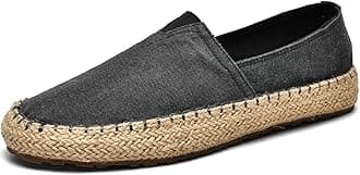 Men's Fashion Casual Cloth Shoes Canvas Slip-on Loafers Espadrille Leisure Walking Sneakers Moccasins Boat Shoes