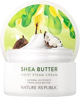 Shea Butter Steam Cream Moist 100 ml / 3.38 fl. oz. Moisturizer, Facial Cream, Vitamin, Nourishing, Skincare, Sensitivity, Protective Barrier