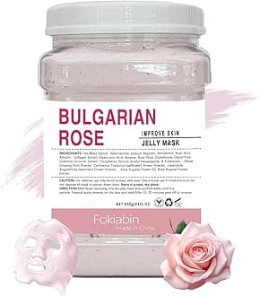 Jelly Mask for Facials, Hydrating & Moisturizing Peel-Off Rubber Gel Face Mask Skin Care for Deep Hydration & Glow, 23 Fl Oz Jar Professional Spa Use for All Skin Types with Bulgarian Rose