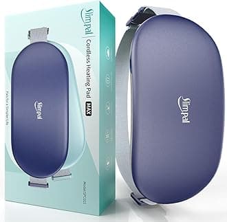 Slimpal Fever Pad for Menstrual Pain and Lower Back Pain, Plus Size Electric Heating Pad for Menstrual Pain and Tropical Pain Relief, 3 Timer Auto Off Setting, for Girls, Women, Wife, Navy