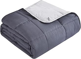 Topcee Weighted Blanket for Adults (15lbs 48"x72"), Minky Dots Heavy Blanket for Woman, Man Sleeping, Soft, Cozy and Cooling Weighted Throw Blankets, Machine Washable, Grey