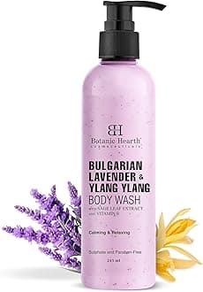 - Bulgarian Lavender Body Wash with Ylang Ylang, Vitamin E & Sage Leaf | Calming Body Wash Shower Gel for Women and Men | Sulphate & Paraben Free | 245ml