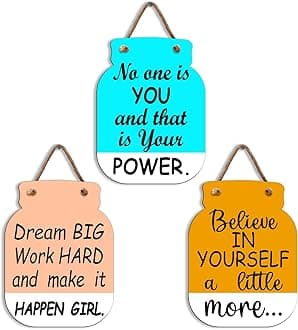 Sehaz Artworks Home Decor Items For Living Room, Wooden Wall Hangings For Home Decoration, Decorative Items For Home, Wall Art, Wall Decor For Living Room,Motivational Quotes