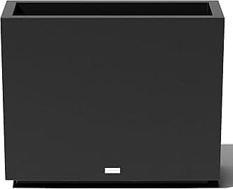 VeradekBlock Series Medium Indoor/Outdoor Span Planter (24" H x 12" W x 30" L, Black)