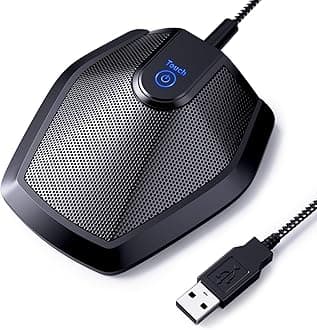 TONOR G11 Conference USB Microphone, Omnidirectional Condenser PC Mic for Video Conference, Recording, Skype, Online Class, Court Reporter, Plug & Play Compatible with Mac OS X Windows PC Computer