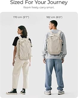 BAGSMART Travel Backpack Women, 15.6 Inch Carry On Backpack Flight Approved, TSA Approved Personal Item Travel Bag, Water Resistant Weekender Bag Luggage Daypack, Pistachio