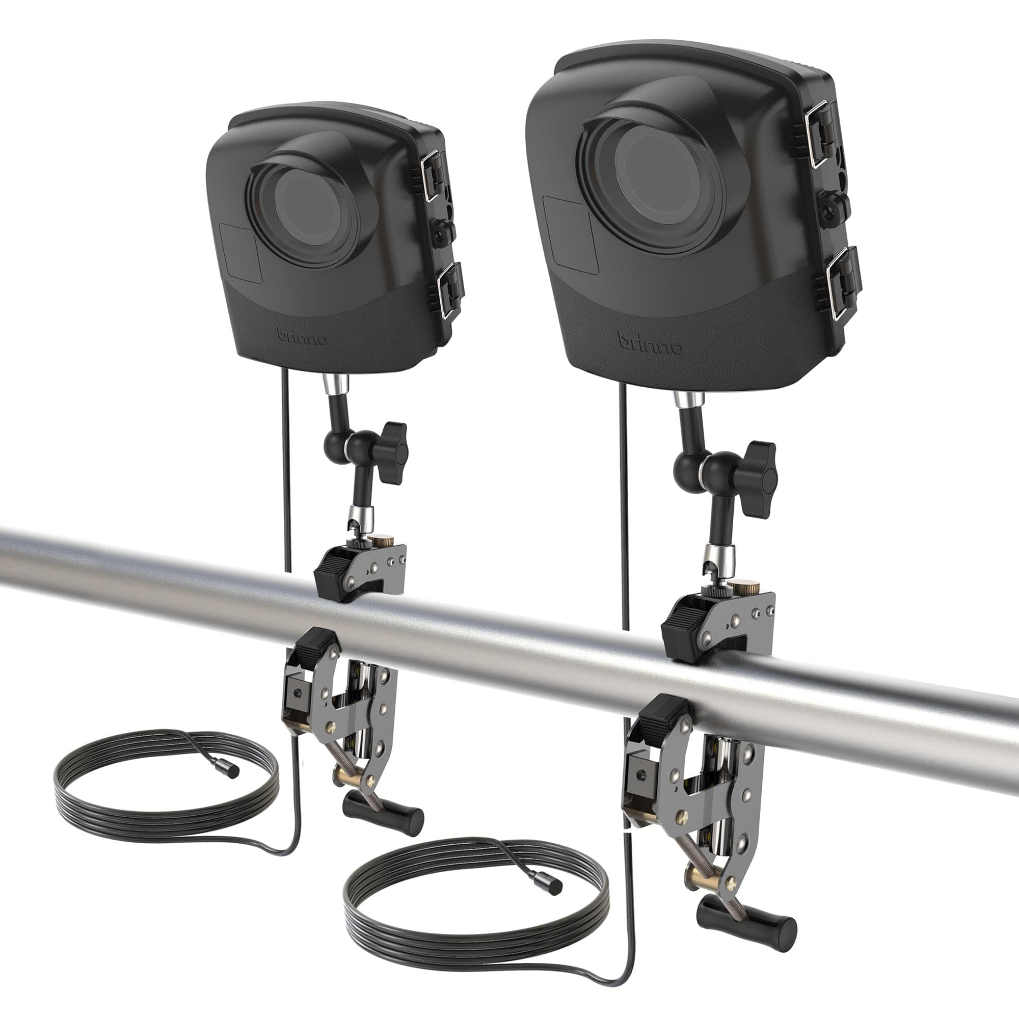 Brinno BCC2000 Plus Construction Security Cameras | Includes: Full HD TLC2000 Time Lapse Camera, 32-ft Extender Kit, Clamp Mount & Waterproof Case | 1-Year Battery (2-Pack)
