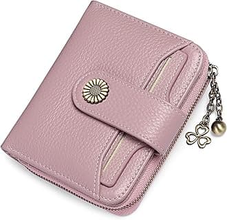 Purses for Women Genuine Leather Small Bifold Compact Womens Wallet with RFID Protection