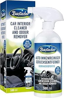 Bactador Car Interior Cleaner Spray 500 ml - Car seat cleaner - Microbiological interior car cleaner - Car upholstery cleaner - Enzyme Cleaner - Car leather cleaner - Reliable for pet odours