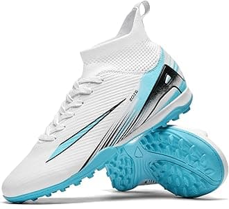 Soccer Cleats for Mens Womens Turf Soccer Shoes Indoor Unisex Football Boots AG FG TF Wide Training Sneaker Outdoor