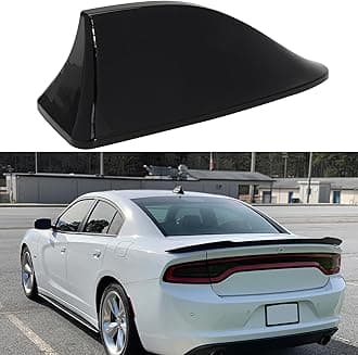 Shark Fin Antenna Cover for Car, Car AM/FM Radio Signal Roof Aerial Decoration, Vehicle Shark Fin Shape Cover with Adhesive Tape, Antenna Cover Replacement for SUV Truck Van Most Auto Cars