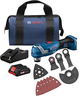 BOSCH GOP18V-34B14 18V Brushless StarlockPlus® Oscillating Multi-Tool Kit with (1) CORE18V® 4 Ah Advanced Power Battery