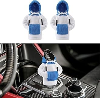 2PCS Universal Hoodie, Upgraded Gear Shift Cover, Funny Shifter Hoodie, Gear Shift Stick Protector Decoration for Most Cars