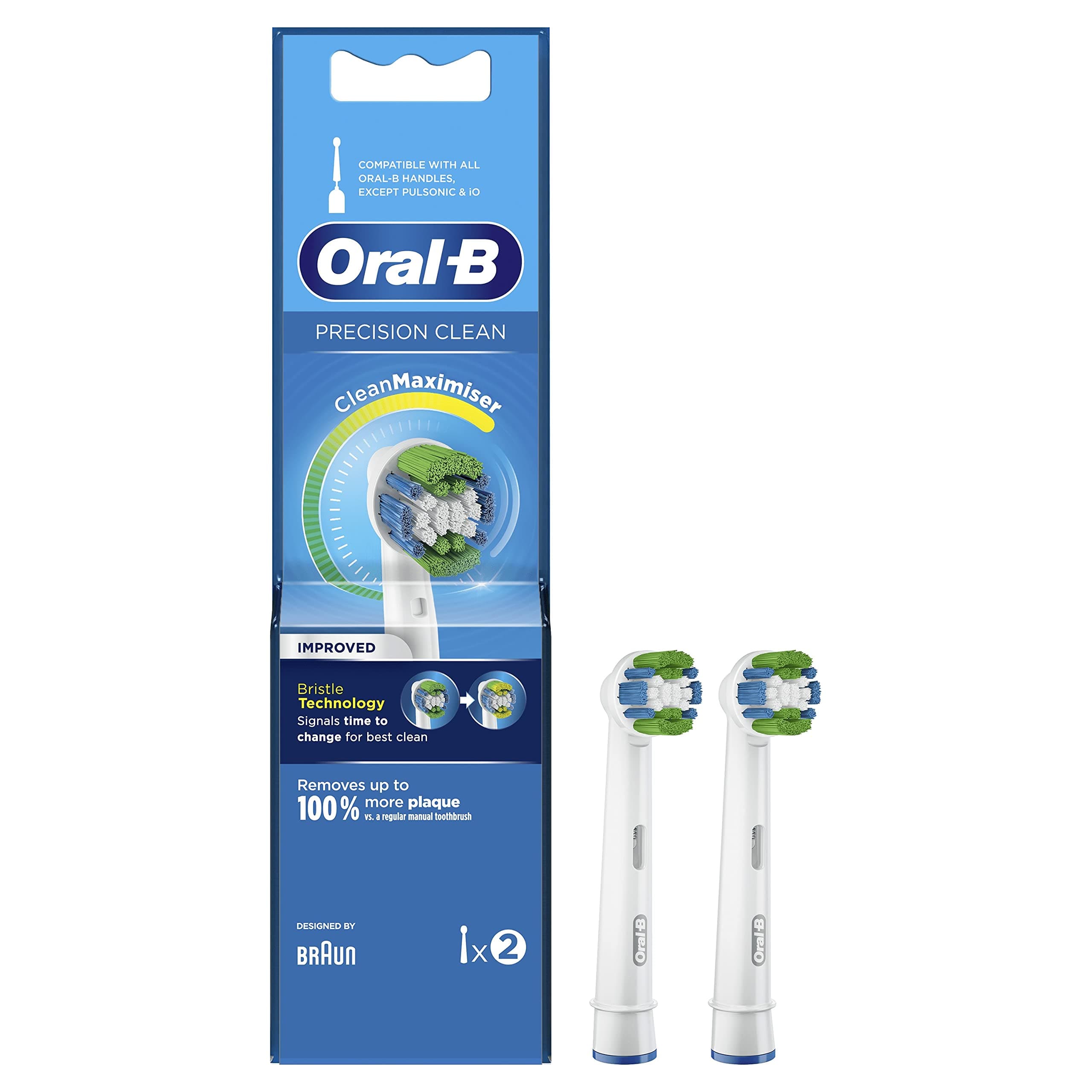 Precision Clean – Brush Accessory for Electric Toothbrushes – 2 Pieces
