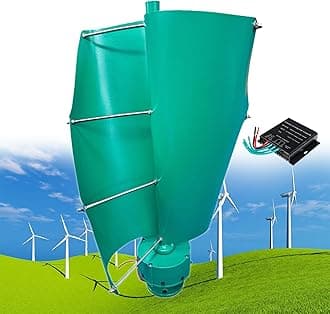 12000W Wind Turbine Helix Generator Kit, Maglev Shaft Wind Turbine Generator, Vertical Windmill 3-Phase Wind Power Turbine, for Household Power Supply, Road Infrastructure,A-24V