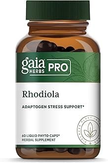Rhodiola - Energy Support Supplement - Adaptogen Support Supplement with Rhodiola Root Extract - Vegan Gluten-Free Soy-Free - 60 Phyto-Caps (30 Servings)