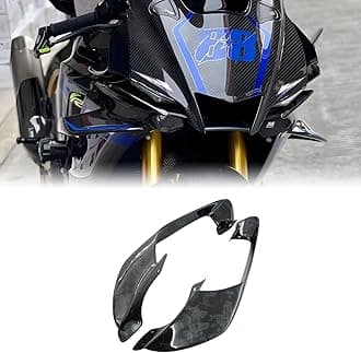 Fixed Spoilers for Yamaha R1 R6 2021 2022 2023 2024, Motorcycle Fairing for R1, Durable ABS Plastic Easy Installation of Yamaha R1 R6 Winglet (Forged Carbon Paint)