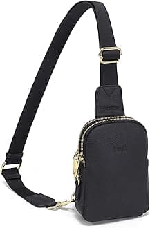 INICATTravel Small Sling Bag Leather Crossbody Bags for Women Fanny Packs Cross Body Bag for Woman Cross Body Purses