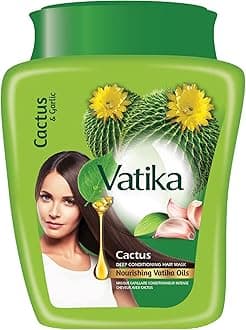 Hot Oil Hair Mask - Cactus & Garlic & Multivitamin for Dry, Damaged, Nourishing & Strengthening, Deep Conditioning for Soft, Smooth - 500ml