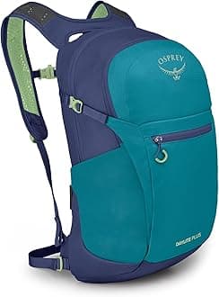 Daylite Plus Commuter Backpack - Lightweight, Everyday Pack with Laptop Sleeve and Water Bottle Pockets - Ideal for Work, School, and Travel with Versatile Storage, Blue Spikemoss/Alkaline