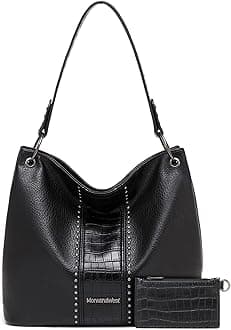 Montana West Hobo Bag for Ladies Shoulder Handbags with Back Pocket