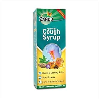 - Ayurvedic Cough Syrup | With 16 Effective Ayurvedic Ingredients | Quick & Lasting Relief | Non-Drowsy | For All Types of Cough | 200 ML