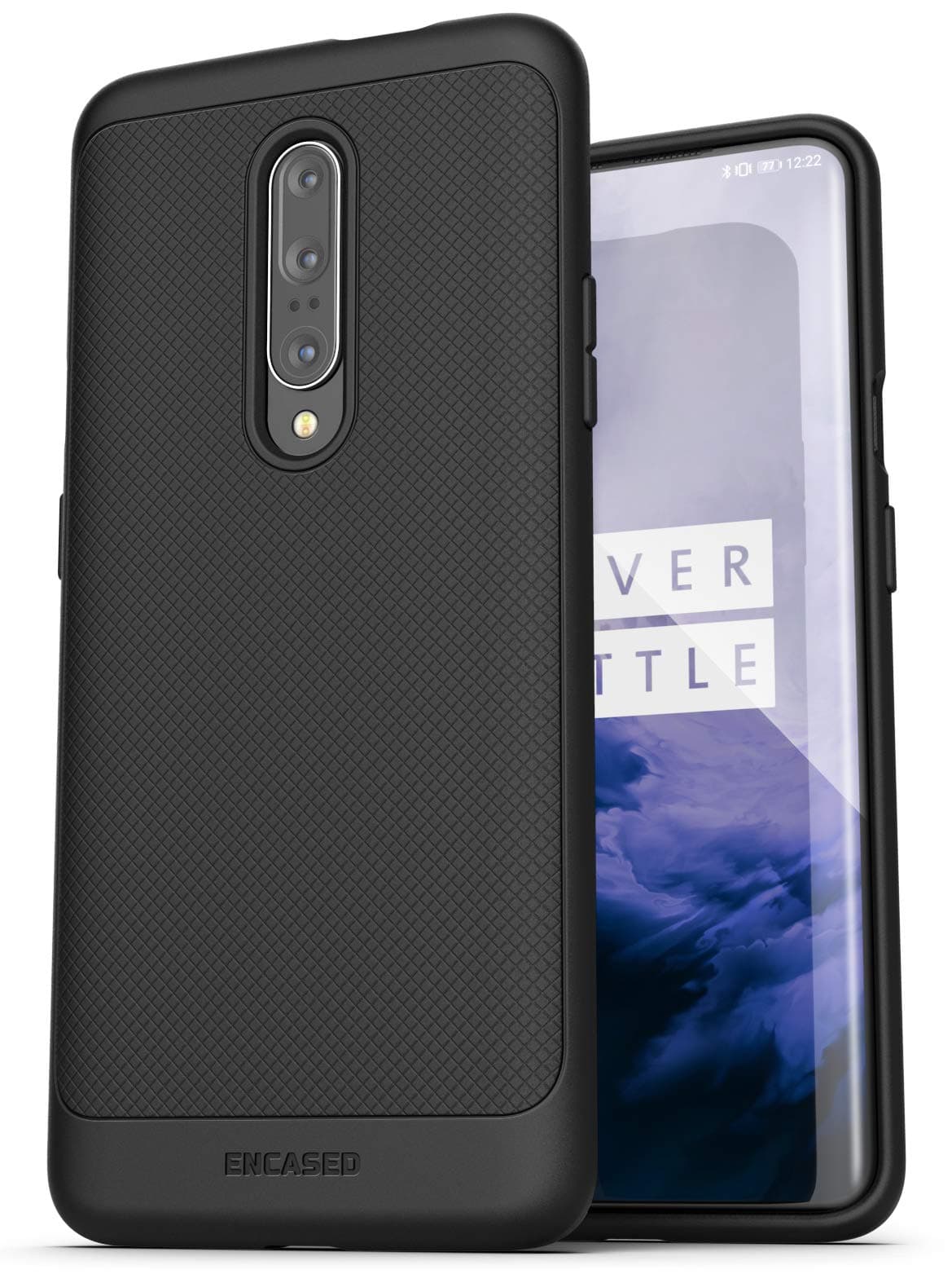 OnePlus 7 Pro Case (Thin Armor) Slim Fit Flexible Grip Phone Cover - Black