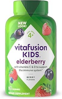 Vitafusion Kids Elderberry Gummy Vitamins, 60 Count
