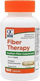 Daily Fiber Capsules for Regularity, 160 Count