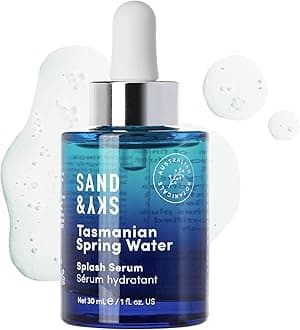Sand & Sky Hyaluronic Acid Serum for Face - Hydrating Serum with Probiotics & Fermented Sea Kelp, Fine Line Reducing Face Serum, Plumps Skin & Smooths Wrinkles, 1 fl oz