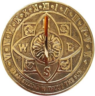 garden ornaments and accessories Solid Brass Tudor Rose Sundial