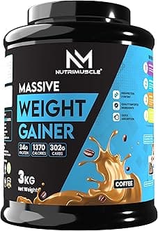 Massive Weight Gainer - 3 Kgs - Coffee Flavour For Weight & Mass Gain - Contains Complex Carbohydrates
